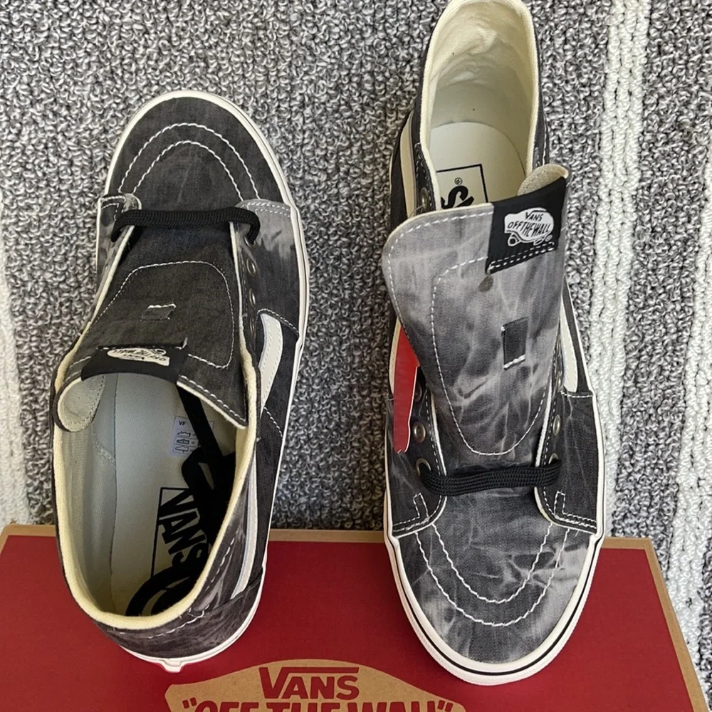 Vans “ Sk8-Hi Tapered Denim Destroy Black Marshmallow MENS